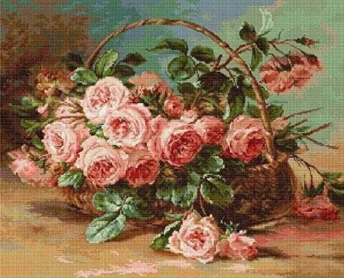 luca S Petit Point rinkinys "Rožių krepšelis" SG547