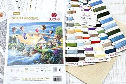 luca S Petit Point Rinkinys "Balionai virš Saulėlydžio Įlankos" SG614
