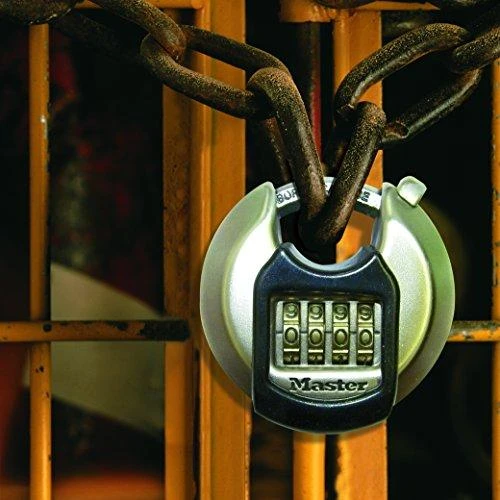„Master Lock Disc“ kombinuotas užraktas iš nerūdijančio plieno M40EURDNUM