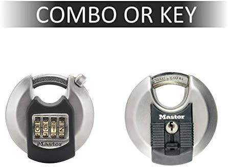 „Master Lock Disc“ kombinuotas užraktas iš nerūdijančio plieno M40EURDNUM