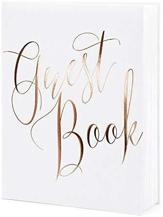 Party Deco PartyDeco Albumas knyga svečių palinkėjimams Balta 20x24.5cm, 22 psl