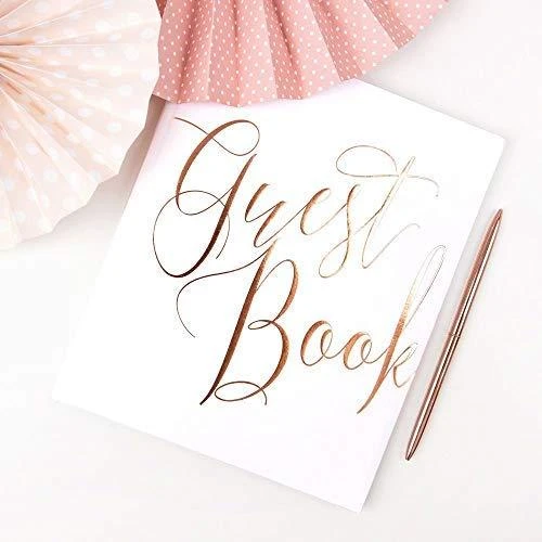 Party Deco PartyDeco Albumas knyga svečių palinkėjimams Balta 20x24.5cm, 22 psl