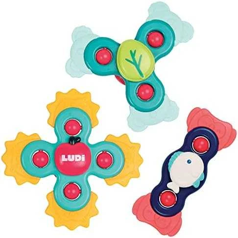 Suktukai kūdikiams Ludi Baby Spinner, 3 vnt.