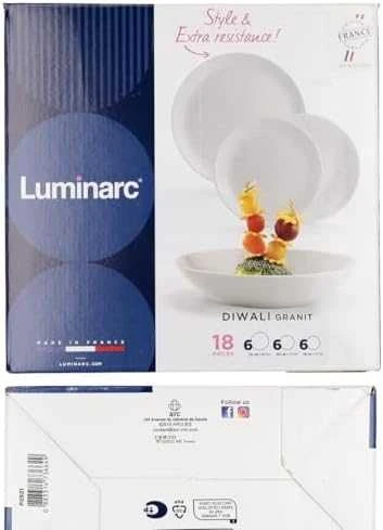 LUMINARC 18 dalių Divali granito pietų rinkinys 6 asmenims