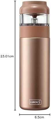 Lurch Puodelis Lurch termiczny su zaparzaczem, plieno, 0,4 l, ruda