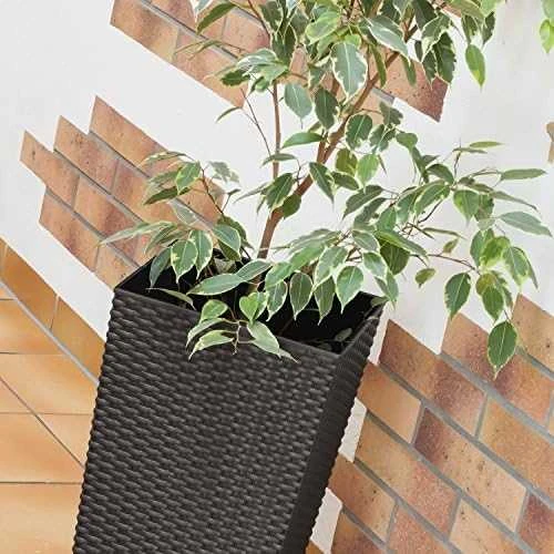 Prosperplast Doniczka Rato Square DRTS325 umbra vazonas su įdėklu