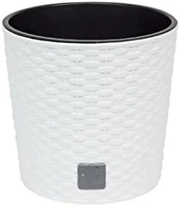 Prosperplast Vazonas su įdėklu Rato Round DRTUS300L baltas