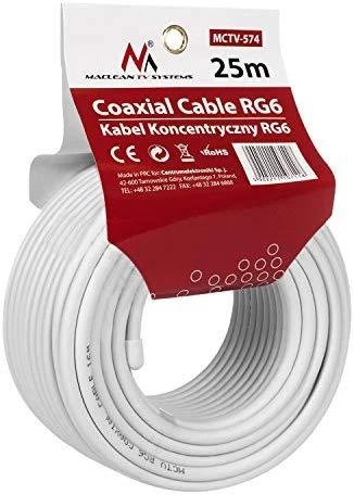 MACLEAN MCTV-574 Maclean MCTV-574 Satellite coaxial cable 1.0CCS RG6 25M