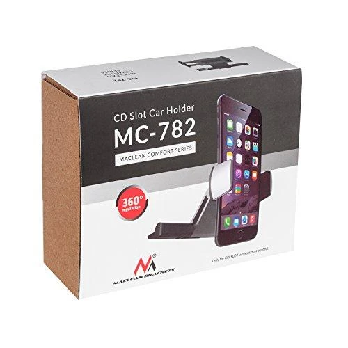 MACLEAN MC-782 Maclean MC-782 Telefono laikiklis montuojamas į CD lizdą aliuminis + ABS