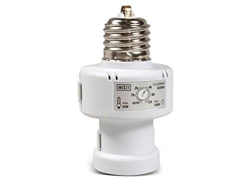 MACLEAN MCE21W Maclean MCE21 W lemputės tvirtinimas su šviesos jutikliu E27 100W baltas