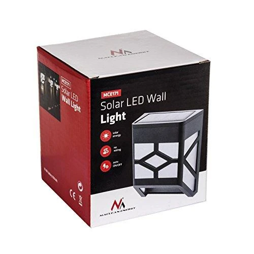 Sieninis šviestuvas Lampa „Maclean“ saulės energija varomi LED sodo šviestuvai, 2 vnt., MCE171