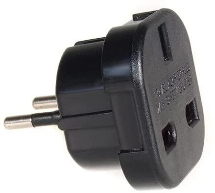 MACLEAN MCE72 Maclean MCE72 Plug Adapteris UK to EU juodas