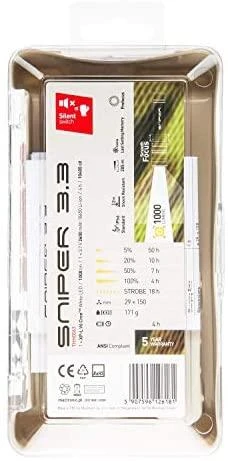 Mactronic 130lm USB įkraunamas žibintuvėlis su fokusavimo funkcija Sniper 3.1