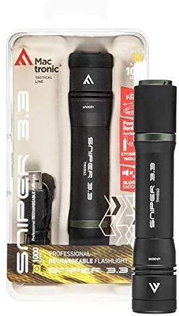 Mactronic 130lm USB įkraunamas žibintuvėlis su fokusavimo funkcija Sniper 3.1