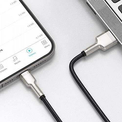 Baseus Cafule USB - Lightning kabelis 2.4A 0.25m - Juodas