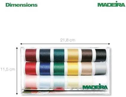 Brother Madeira Garne Madeira Clear Box Aerofil Siuvamosios - Siuvimo mašina - Multi - Poliesteris - 200 m