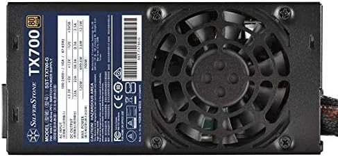 „SilverStone SST-TX700-G TFX“ maitinimo šaltinis, 80 PLUS auksinis - 700 vatų
