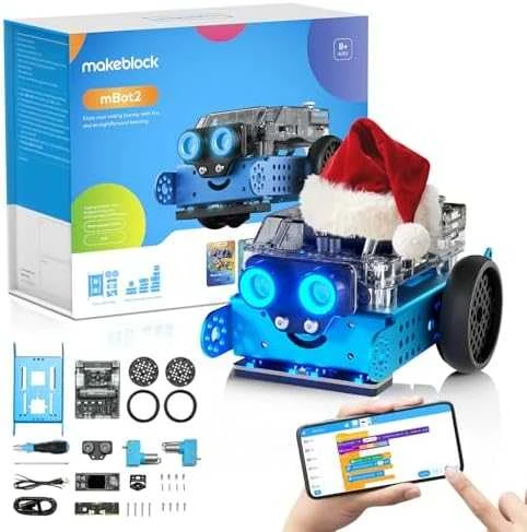 Konstruktorius edukacinis robotas mBot2 mėlynas Makeblock