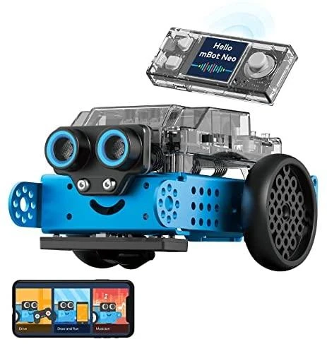 Konstruktorius edukacinis robotas mBot2 mėlynas Makeblock