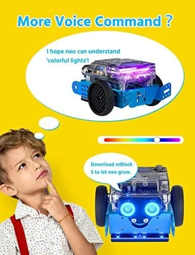 Konstruktorius edukacinis robotas mBot2 mėlynas Makeblock