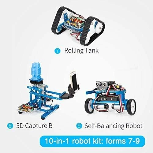 Robotas MakeBlock Ultimate 2.0, Bluetooth, mėlynas / 90040