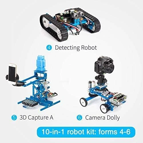 Robotas MakeBlock Ultimate 2.0, Bluetooth, mėlynas / 90040