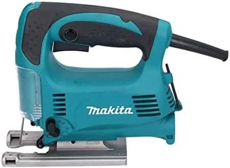 Makita 4329K Siaurapjūklis, 450 W, 65 mm, 500-3100 min-1, 3-jų pakopų švytuoklinis judesys, lagaminas 1,9kg