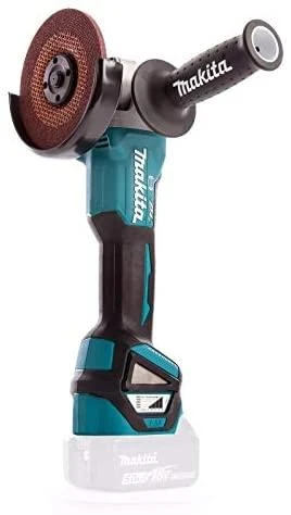 MAKITA KAMPINIS ŠLIFULĖLIS 18V‐125mm 2 x 5.0Ah LI-ION REG. BLDC lagaminas MAKPAC DGA513RTJ