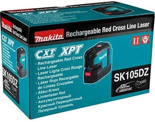 Makita SK105DZ Lazerinis nivelyras su automatinio niveliavimo funkcija, tikslumas ± 0,3mm/1m, IP54