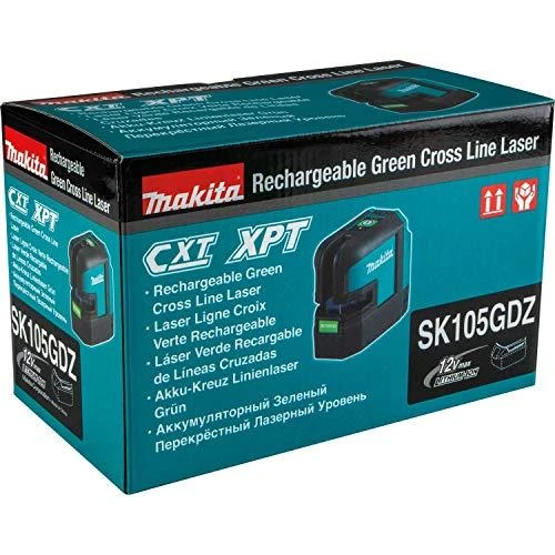 Makita SK105GDZ Lazerinis nivelyras su automatinio niveliavimo funkcija, tikslumas ± 0,3mm/1m, IP54