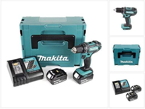 Makita DDF482RTJ Akumuliatorinis gręžtuvas, 18 V, 2x 5,0 Ah Li-ion, 62/36 Nm, 1,7kg, LED, MAKPACK