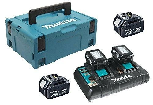 Makita Akumuliatorių ir dvigubo kroviklio komplektas LXT® 197626-8 18V • BL1850B x4 • DC18RD • LXT®