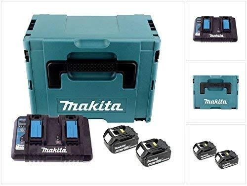 Makita Akumuliatorių ir dvigubo kroviklio komplektas LXT® 197629-2 18V • BL1850B x2 • DC18RD • LXT®