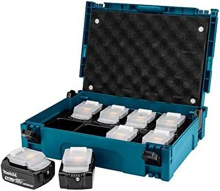 Makita LXT® 18V akumuliatorių rinkinys 199697-1 18V • BL1850B x8 • LXT® • Makpac