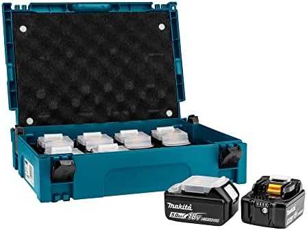 Makita LXT® 18V akumuliatorių rinkinys 199697-1 18V • BL1850B x8 • LXT® • Makpac