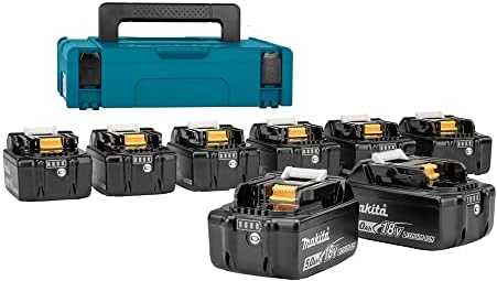 Makita LXT® 18V akumuliatorių rinkinys 199697-1 18V • BL1850B x8 • LXT® • Makpac