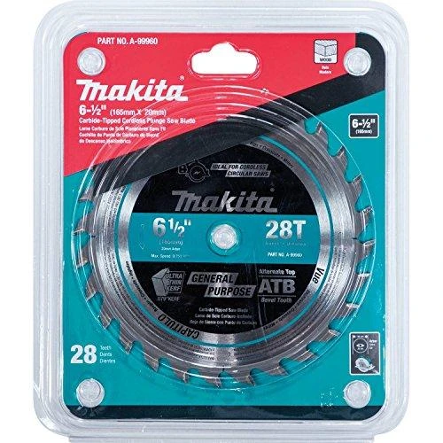 Makita T.C.T. pjūklas SPECIALIZED 165X2X20mm 15° T28 B-56758 T.C.T • 165 x20 mm • T28 • 15° • Medienai