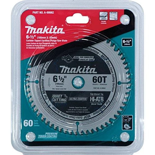 Makita T.C.T. pjūklas SPECIALIZED 165X2X20mm 5° T60 B-56786 T.C.T • 165 x20 mm • T60 • 5° • MDF/laminatui