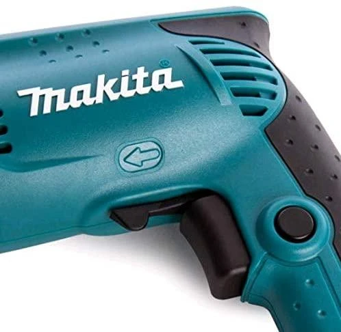 Makita 6413 Gręžtuvas, 450 W, 0-3400 min-1, ranka užveržiamas griebtuvas 10 mm, 1,3kg