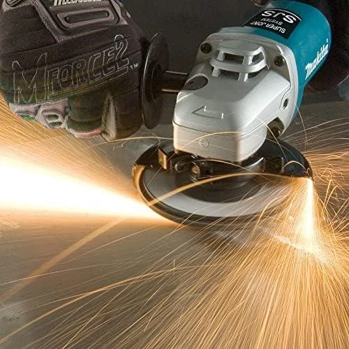 Makita 9565PCV01 Kampinis šlifuoklis, 1400 W, 125 mm, SJS, 2800-11000 min-1, "paddle" jungiklis, antivibracinė šoninė rankena