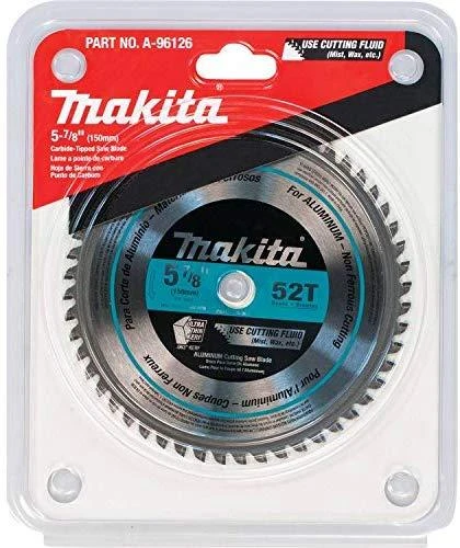 Makita T.C.T. pjūklas SPECIALIZED 150X1.6X20mm 0° T52 B-47189 T.C.T • 150 x20 mm • T52 • 0° • Aliuminiui
