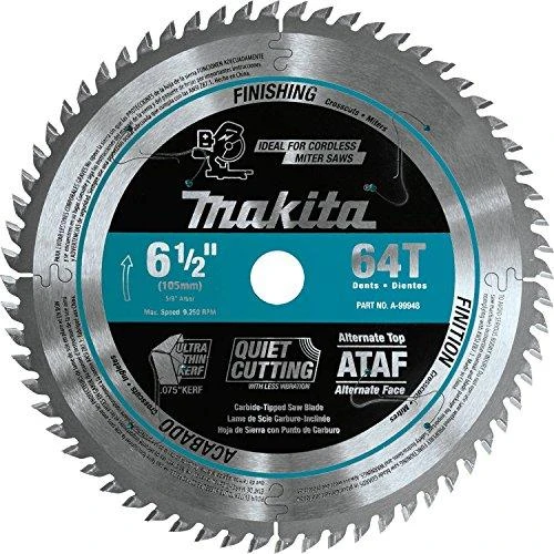 Makita T.C.T. pjūklas MAKBLADE PLUS 165X1.9X20mm 10° T64 B-56518 T.C.T • 165 x20 mm • T64 • 10° • Medienai