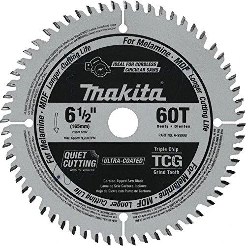 Makita T.C.T. pjūklas SPECIALIZED 165X2X20mm 5° T60 B-56792 T.C.T • 165 x20 mm • T60 • 5° • MDF/laminatui