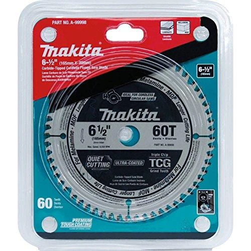 Makita T.C.T. pjūklas SPECIALIZED 165X2X20mm 5° T60 B-56792 T.C.T • 165 x20 mm • T60 • 5° • MDF/laminatui