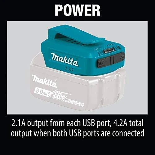 Makita Akumuliatorių adapteris 18V -> USB (2X) ADP05