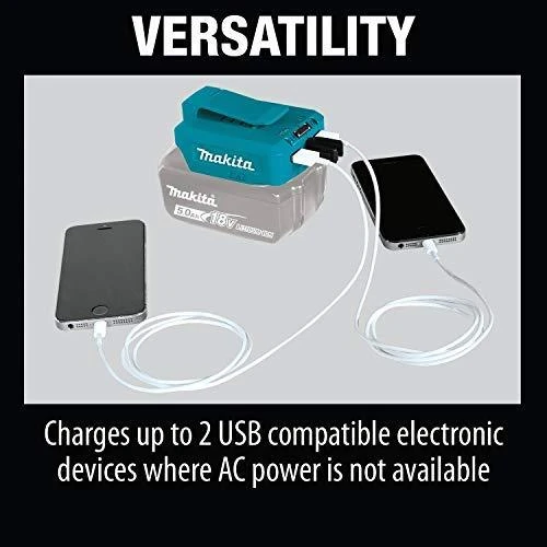Makita Akumuliatorių adapteris 18V -> USB (2X) ADP05