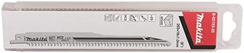 Makita SUPER EXPRESS Tiesinio pjūklo pjūkleliai HCS 203x1,0mm 6-10Tpi, 25Vnt., Medžiui B-05153-25
