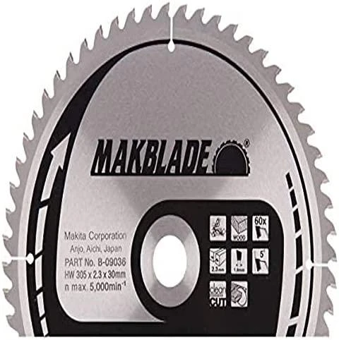 Makita B-09036 T.C.T. pjūklas 305X2.3X30mm 5° T60 MAKBLADE stacionariems pjūklams