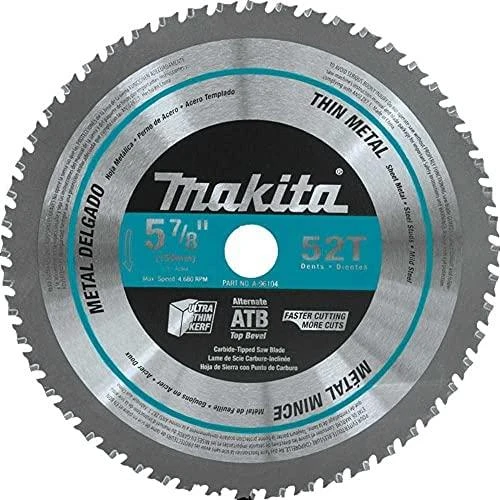 Makita T.C.T. pjūklas SPECIALIZED 150X1.4X20mm -15° T52 B-47042 T.C.T • 150 x20 mm • T52 • -15° • Plonam metalui