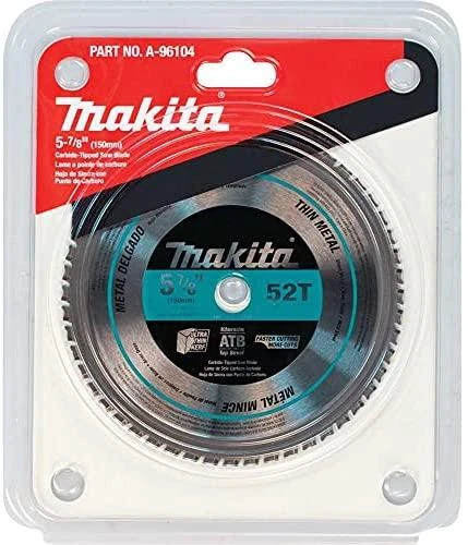 Makita T.C.T. pjūklas SPECIALIZED 150X1.4X20mm -15° T52 B-47042 T.C.T • 150 x20 mm • T52 • -15° • Plonam metalui